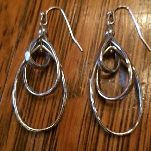 Lia Sophia Free Flyer silver earrings